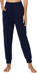 Womens Yoga Pants with Pockets - Viscose Made from Bamboo, High-Waist Joggers Sweatpants Lounge Pajama Bottoms