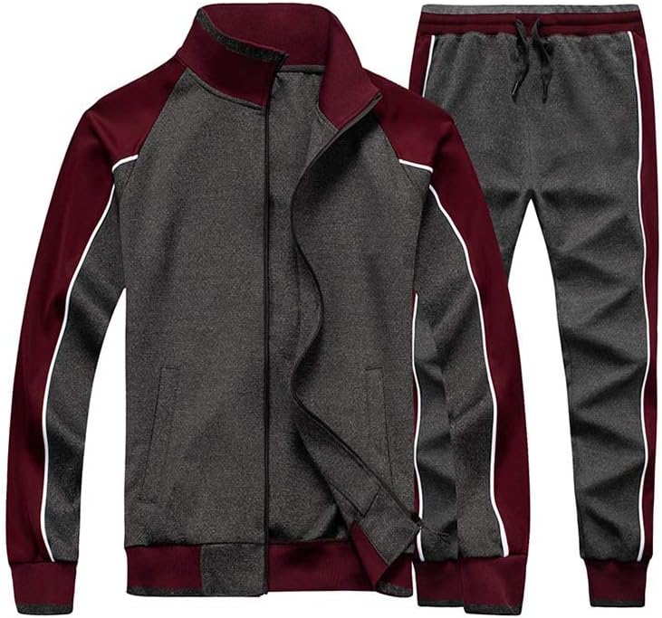 Men's Tracksuits 2 Piece Outfit Jogging Suits Set Casual Long Sleeve Sports Sweatsuits