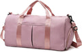 Sports Gym Bag with Wet Pocket & Shoes Compartment, Waterproof Shoulder  Bag for Women and Men Swim Sports Travel Gym Bag Lightweight and easy Carry on Pink