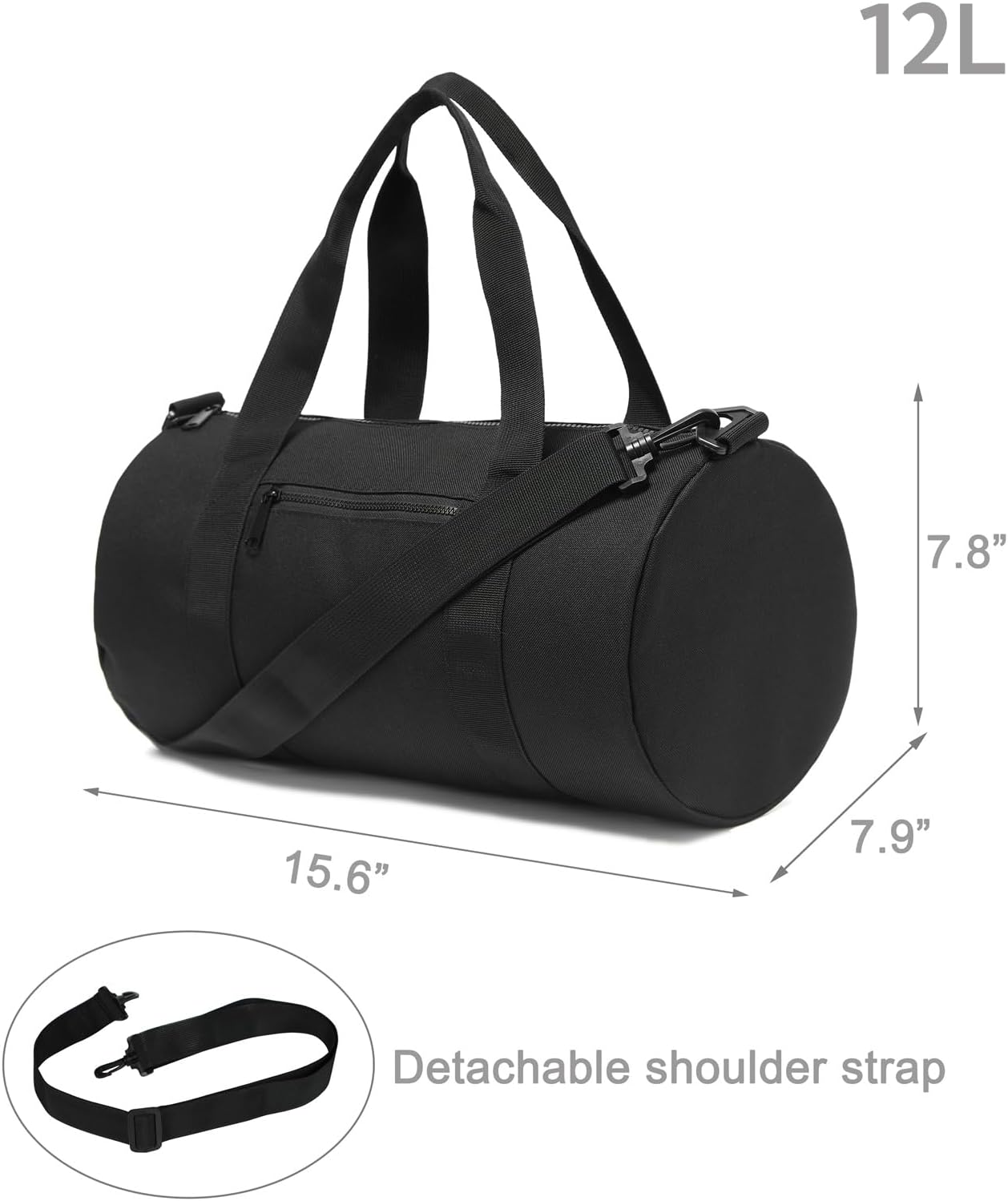 Gym Bag Duffel Bag for Women Men Fitness Sports Bag Workout Adjustable Detachable Shoulder Strap Lightweight Carryon Small Travel Duffle Bag