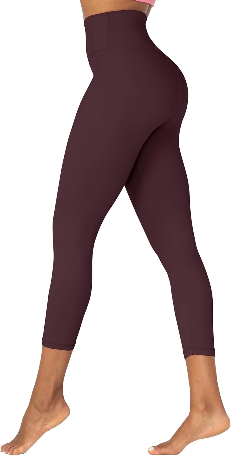 Capri Leggings for Women, High Waisted Yoga Pants with Tummy Control for Workout Running Gym