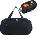 Travel Duffel Bag Sports Tote Gym Bag Shoulder  Overnight Bag Wet Dry Separation Fitness Bag HandHeld OneShoulder Yoga Exercise (Black)