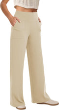 Wide Leg Pants Woman High Waist Yoga Pants with Pockets Loose Stretch Dress Work Sweatpants Casual Lounge