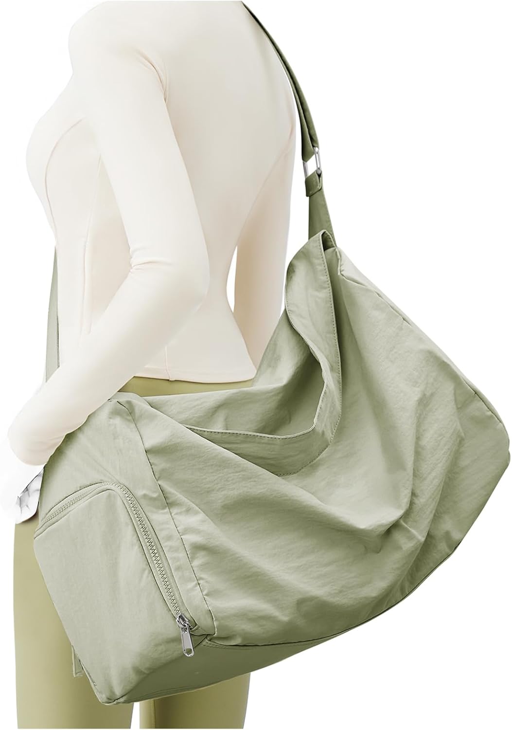 Small Gym Bag with Shoe Compartment, Workout Sport Duffle Bag for Women Travel, Waterproof Shoulder Overnight Bag Lightweight Carry on Tote Bag for Swim, Yoga, Dance