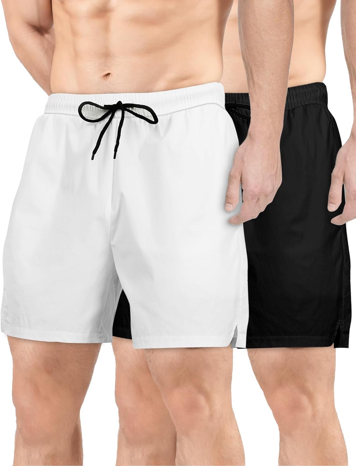 2 Pack Mens Athletic Shorts 5 Inch Inseam Workout Gym Running Shorts for Men Quick Dry Lightweight Summer Shorts
