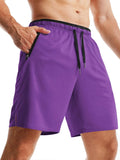 Mens Workout Shorts 5"/7"/10" with Zip Pockets Quick Dry Lightweight Gym Athletic Shorts Linerless Running Shorts