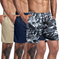 Men's 3 Pack Workout Gym Shorts Mesh Athletic Shorts Lightweight Bodybuilding Training Short Pants with Pockets
