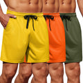 Men's Gym Shorts 3 Pack Mesh Athletic Workout Shorts Lightweight Quick Dry Drawstring Shorts with Pockets