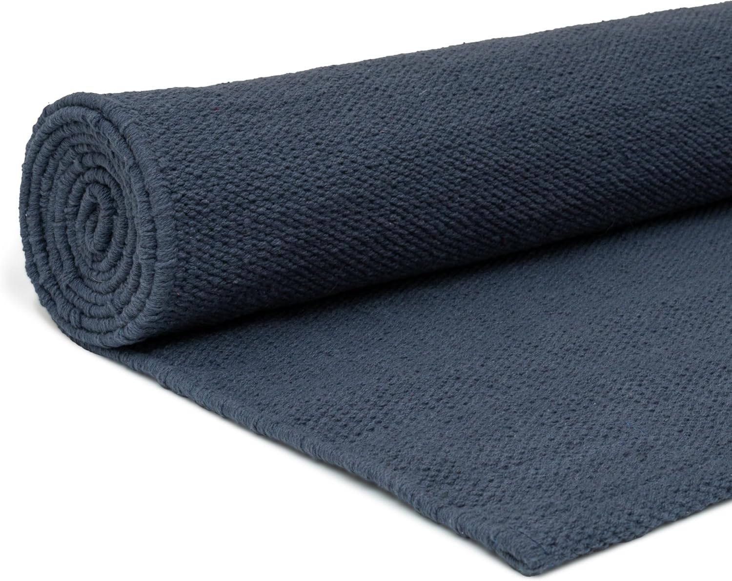 Handmade Organic Cotton Yoga Mat - Non-Toxic, Chemical-free and All Natural Cloth Yoga Mat - Exercise, Workout, & Fitness Rug - Woven Material - Absorbent & Washable - 78" x 27"