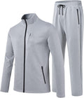 Men's Tracksuits Set Long Sleeve Causal Full Zip Running Sports Sweatsuit For Men 2 Piece Outfits
